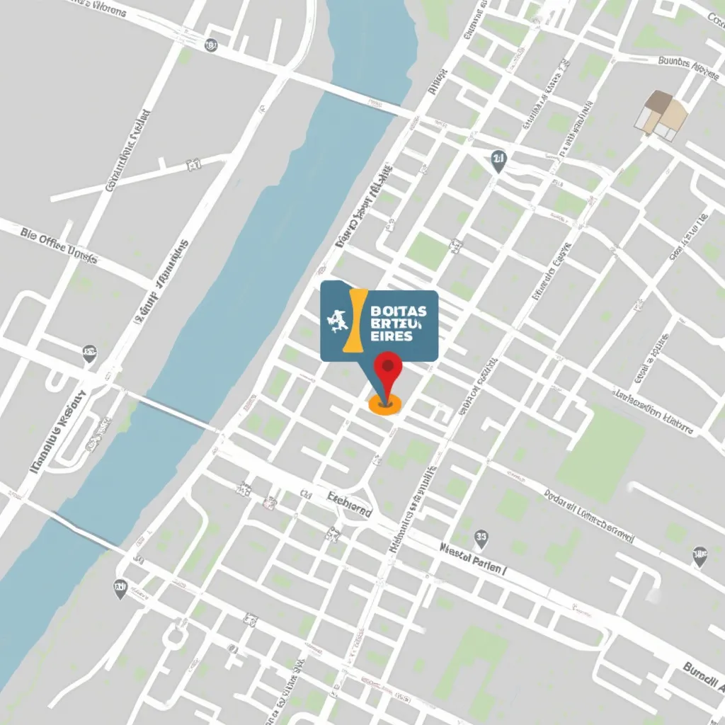 Mapa de ubicación de la oficina en Buenos Aires
